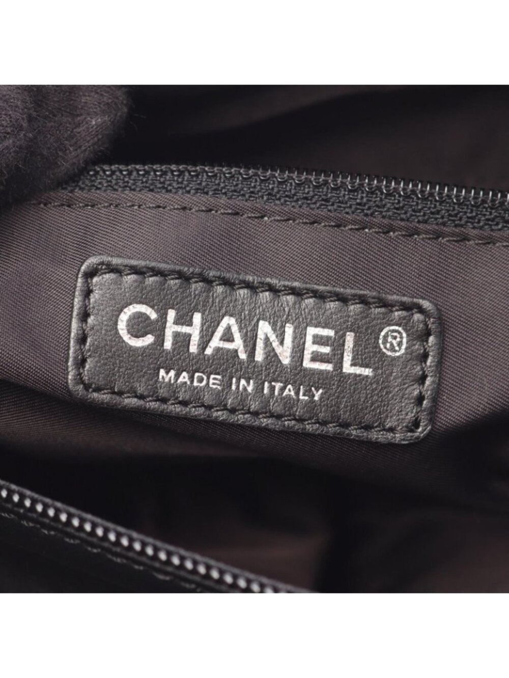 Chanel Tote Paris Biarritz PM Black Canvas Leather PM - Picture 4 of 6